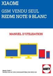 Xiaomi REDMI NOTE 9 BLANC Manuel De L'utilisateur