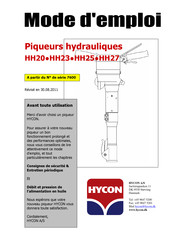 HYCON HH27 Mode D'emploi