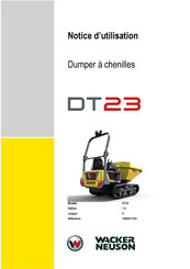 Wacker Neuson DT23 Notice D'utilisation