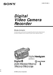 Sony Handycam DCR-TRV203 Mode D'emploi