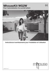 Mhouse WG2W Instructions Et Avertissements Pour L'installation Et L'utilisation