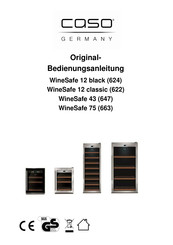 Caso Germany WineSafe 12 classic Mode D'emploi Original