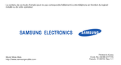 Samsung GT-S3653W Mode D'emploi