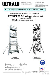 Ultralu ECOPRO EC 320 T Notice De Montage Et D'utilisation