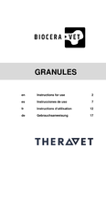 TheraVet BIOCERA-VET GRANULES Instructions D'utilisation