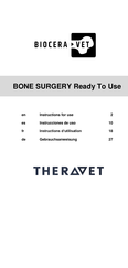 TheraVet BIOCERA-VET BONE SURGERY Ready To Use Instructions D'utilisation