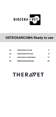 TheraVet BIOCERA-VET OSTEOSARCOMA Ready to use Instructions D'utilisation