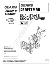 Craftsman Sears C950-52123-0 Manuel D'utilisation