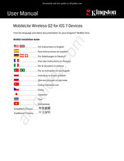 Kingston Technology MLWG2 Instructions D'installation