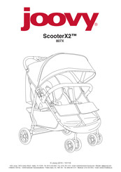 Joovy ScooterX2 807 Serie Mode D'emploi