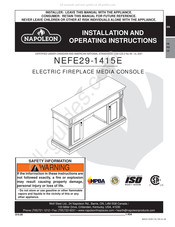 Napoleon NEFE29-1415E Instructions D'installation Et D'opération