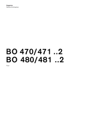 Gaggenau BO 470 2 Serie Notice D'utilisation