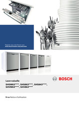 Bosch SHSM63 Série Notice D'utilisation