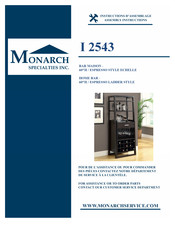 Monarch Specialties I 2543 Instructions D'assemblage