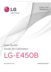 LG LG-E450B Guide De L'utilisateur