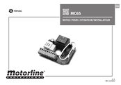 Motorline professional MC65 Notice Pour L'utilisateur/Installateur