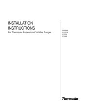 Thermador Professional PG304BS Instructions D'installation