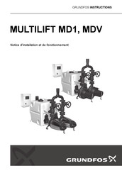 Grundfos Multilift MDV Notice D'installation Et De Fonctionnement