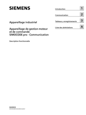 Siemens SIMOCODE pro Description De Produit
