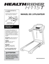ICON HEALTHRIDER H115T Manuel De L'utilisateur