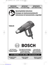 Bosch 1944LCD Consignes De Fonctionnement/Sécurité