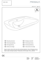 Pressalit R2051 Notice De Montage