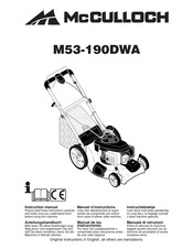 McCulloch M53-190DWA Manuel D'instructions