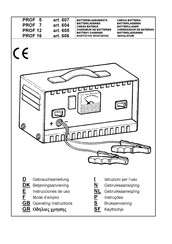 Elettro CF 606 Mode D'emploi
