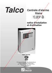 TALCO CAP 8 Notice D'installation Et D'utilisation