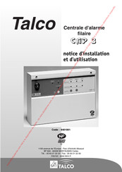 TALCO 6401001 Notice D'installation Et D'utilisation