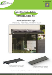 WATT & HOME IRFTS SOLAR SOLUTIONS UMBRA SOLAR Notice De Montage