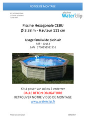 Water'Clip 20153 Notice De Montage