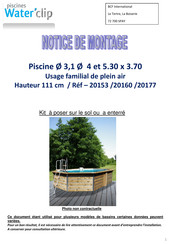 Water'Clip 20160 Notice De Montage