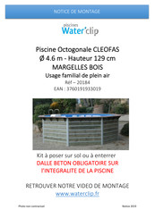 Water'Clip 20184 Notice De Montage