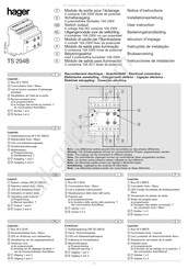 Hager TS 204B Notice D'instructions