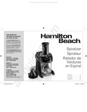 Hamilton Beach 70935 Mode D'emploi