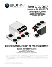 Bunn-O-Matic Bunn CWTF Serie Guide D'installation Et De Fonctionnement