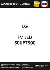 LG 50UP7500 Guide De L'utilisateur