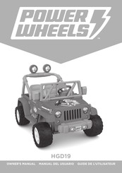 Power Wheels HGD19 Guide De L'utilisateur