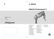 Bosch GSB 20-2 PROFESSIONAL Notice Originale