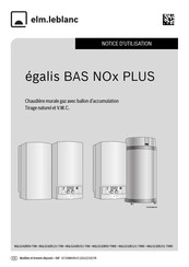 elm.leblanc egalis BAS NOx PLUS NGLS24/B151-7XN Notice D'utilisation