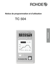 Rohde TC 504 Manuel D'utilisation Et De Programmation