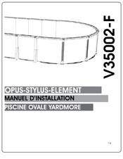 Pool Supplies Canada Yardmore Manuel D'installation