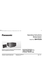 Panasonic SH-FX70 Manuel D'utilisation