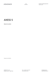 Advance AXESS 5 Manuel Du Produit