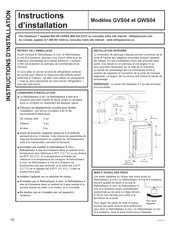 GE GVS04 Instructions D'installation