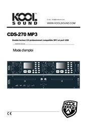 KOOL SOUND CDS-270 MP3 Mode D'emploi