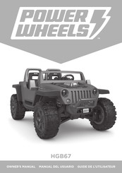 Power Wheels HGB67 Guide De L'utilisateur