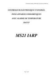 IARP MS21 Mode D'emploi