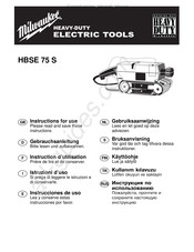 Milwaukee HBSE 75 S Instructions D'utilisation